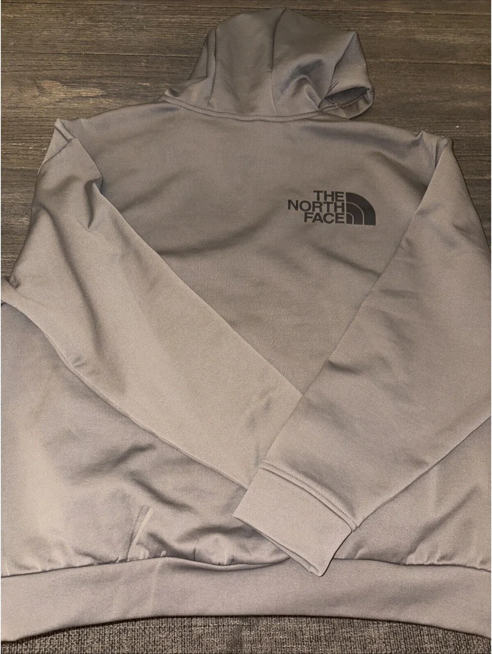 The North Face Men's Gray Heather Long Sleeve Pullover Hoodie Size Large
